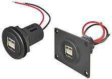 PROCAR USB INBOUW SOCKET 12/24VV 2x2500mA