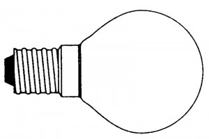 LAMP 220V 25W E14 KOGEL MAT