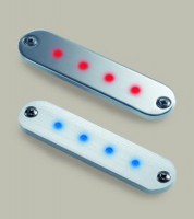 CABIN ALU/TITANIUM/LED ROOD 12V