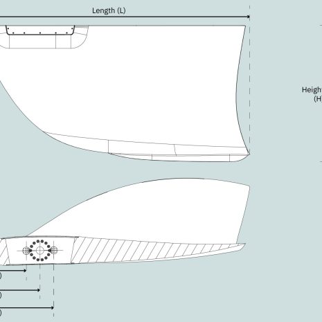Vector Fin drawing Vector Fin drawing