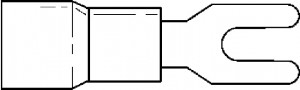 KLEMKABELSCHOEN VORK 4MM GEEL