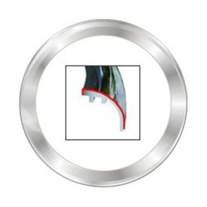 VDO OCEANLINK 85MM FRONTRING ROND CHROOM